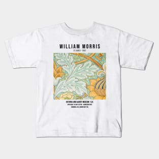 William Morris St James Pattern, Floral Exhibition, Vintage Poster Kids T-Shirt